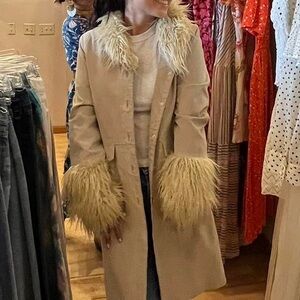 Vintage 70’s Penny Lane Jacket with Faux Fur
